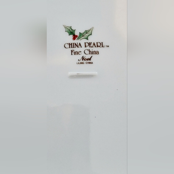 China Pearl NOEL Fine China Liling TWO (2) Serving Platters 14 1/8" x 9 11/16" - Picture 3 of 7